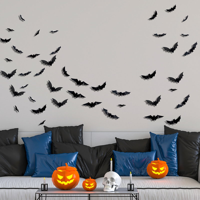 🦇3D Fladdermus LED vegglampe dekorasjon