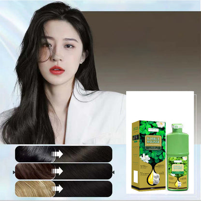 ⚡SALG PÅ 50 % RABATT⏳Plantebasert Bubble Mousse hårfargesjampo | Enkel dekning av grått hår hjemme, skånsom og langvarig💇‍♀️