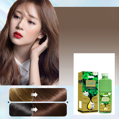 ⚡SALG PÅ 50 % RABATT⏳Plantebasert Bubble Mousse hårfargesjampo | Enkel dekning av grått hår hjemme, skånsom og langvarig💇‍♀️