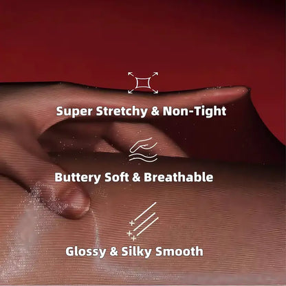 ⏰🎁Gjennomsiktige Strømpebukser med Høy Midje for Kvinner