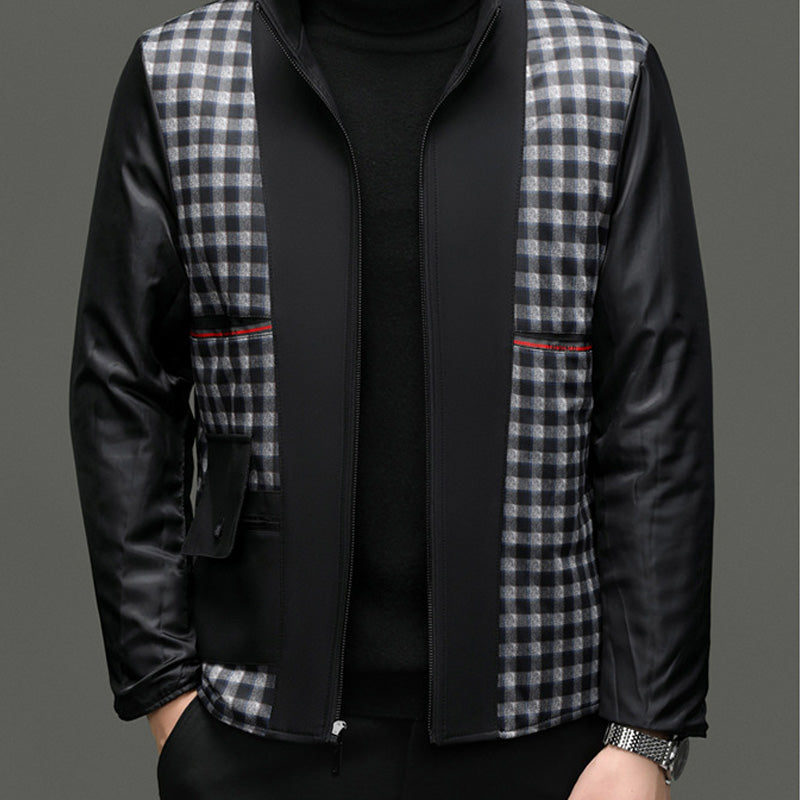 Herre Trenchcoat i Mellomlang Lengde med Avtakbar Innerfôr【Gratis levering】