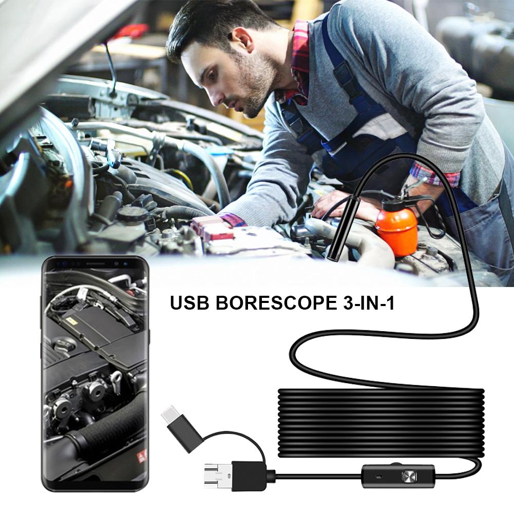 💎 48 % RABATT! 💎 Plug-and-Play endoskopkamera – HD 1080p, IP67 vanntett og fungerer direkte med iPhone, Android og iPad