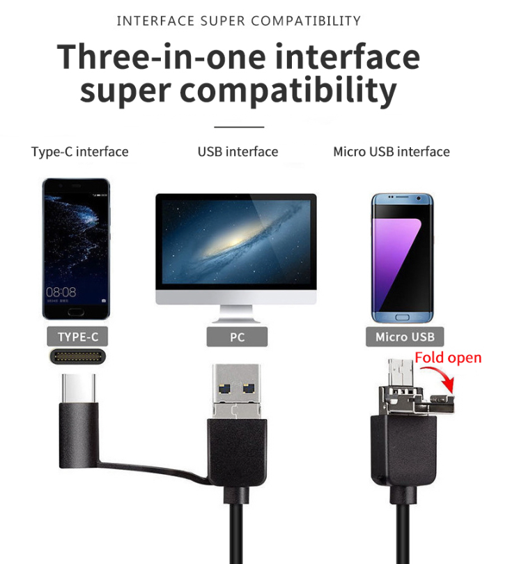 💎 48 % RABATT! 💎 Plug-and-Play endoskopkamera – HD 1080p, IP67 vanntett og fungerer direkte med iPhone, Android og iPad