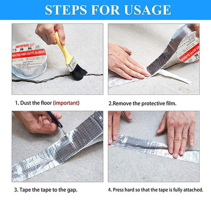 🛠️ BEGRENSET TID 50 % RABATT 💧 Vanntett tape av aluminiumsfolie – Øyeblikkelig lekkasjereparasjon