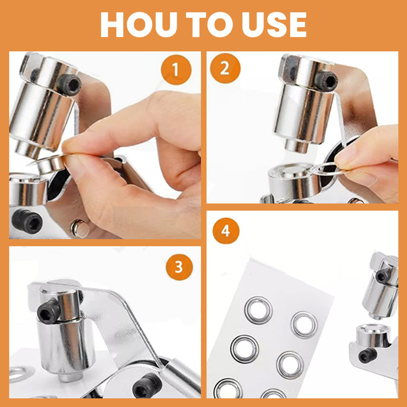 Kraftig håndholdt hullpistoltang (med øye)