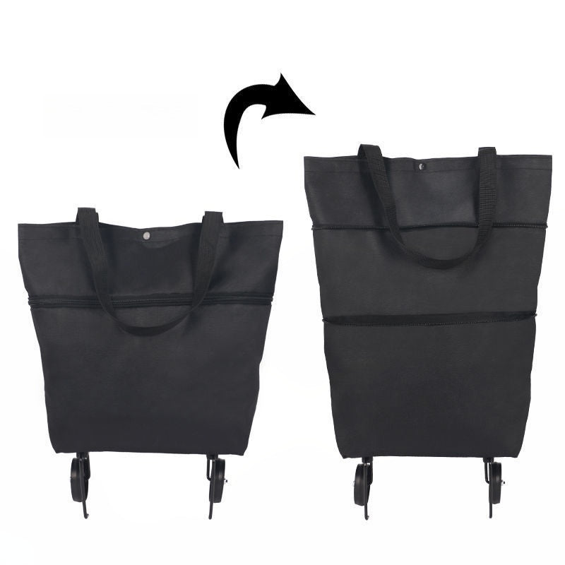 2-i-1 sammenleggbar handlekurv