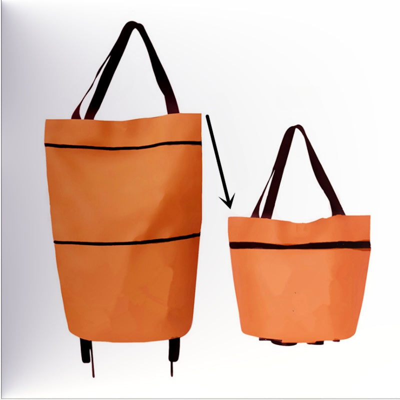2-i-1 sammenleggbar handlekurv