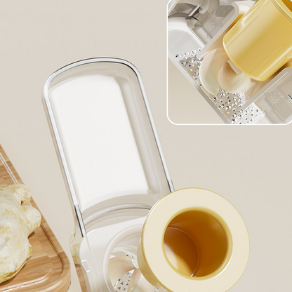 🔪 KJØP 2 FÅ 1 GRATIS! 🥔 3-i-1 mandolinhøvel med beholder – Skarpe rustfrie blader for perfekte kutt, kompakt og tåler oppvaskmaskin 🥒📦