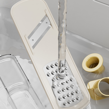 🔪 KJØP 2 FÅ 1 GRATIS! 🥔 3-i-1 mandolinhøvel med beholder – Skarpe rustfrie blader for perfekte kutt, kompakt og tåler oppvaskmaskin 🥒📦