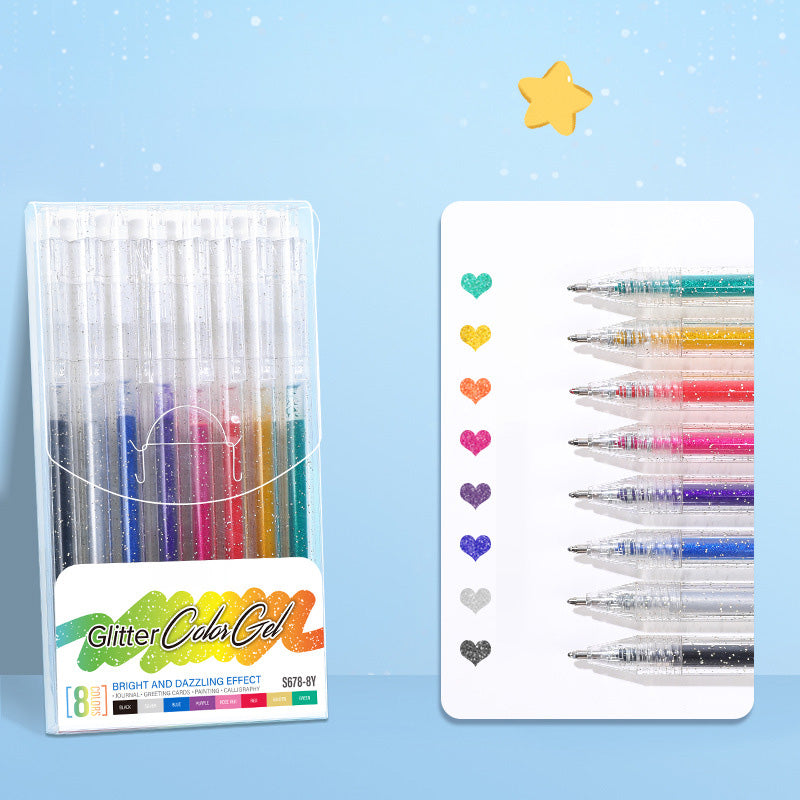 🔥⏰Siste dag av salget – kun 129 kr!!✨Over 50 000 solgt!🎁Glitter-gelpennesett