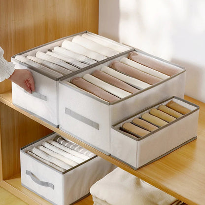 ⏳ Kun for en kort tid – 50 % RABATT ⏰👕 7-delt garderobe-organizer | Plassbesparende oppbevaring