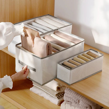 ⏳ Kun for en kort tid – 50 % RABATT ⏰👕 7-delt garderobe-organizer | Plassbesparende oppbevaring