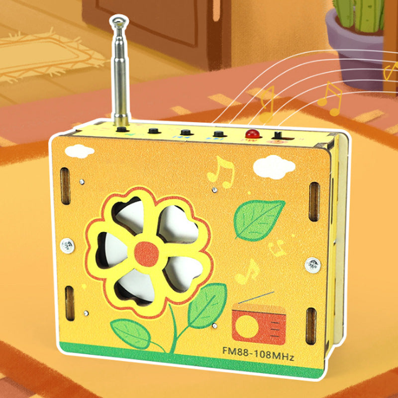 Pedagogiske barneleker DIY mini-radio