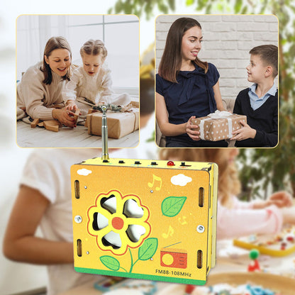Pedagogiske barneleker DIY mini-radio