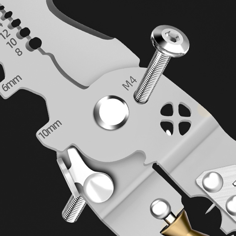 Multifunksjonell sammenleggbar elektrikertang