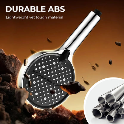 🎄Juletilbud ALLTID 48 % RABATT!🔥 Høytrykksregndusj med justerbar stråle – 15 cm stort panel og 7 moduser for den ultimate dusjopplevelsen!