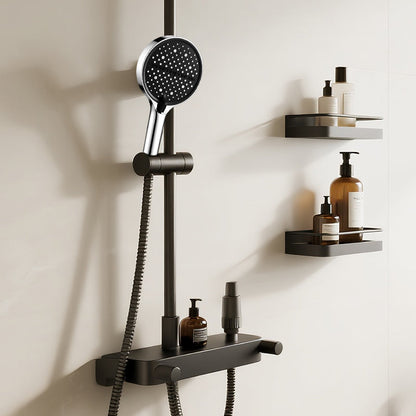 🎄Juletilbud ALLTID 48 % RABATT!🔥 Høytrykksregndusj med justerbar stråle – 15 cm stort panel og 7 moduser for den ultimate dusjopplevelsen!