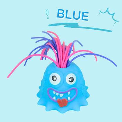 👾Hårtrekkende monster stresslindrende leketøy - Elastisk sensorisk fidgetverktøy for angst og fokus, trygt for barn/voksne 🎯✨