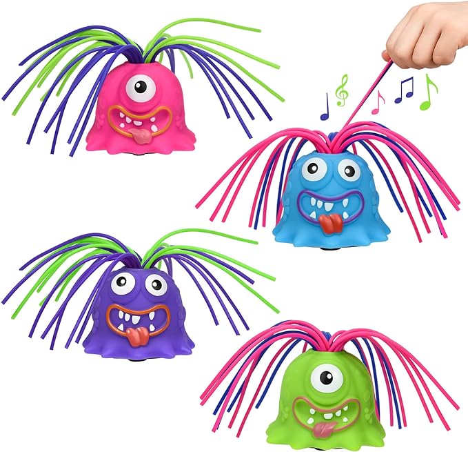👾Hårtrekkende monster stresslindrende leketøy - Elastisk sensorisk fidgetverktøy for angst og fokus, trygt for barn/voksne 🎯✨