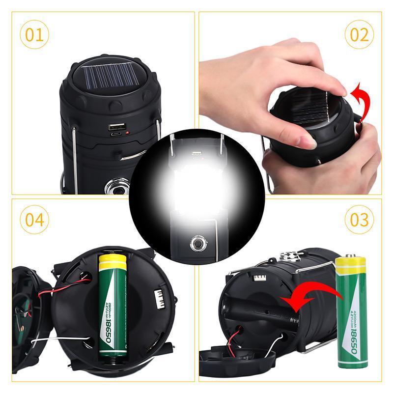 🔥Salgstilbud - 3-i-1 LED-flammelykt til camping