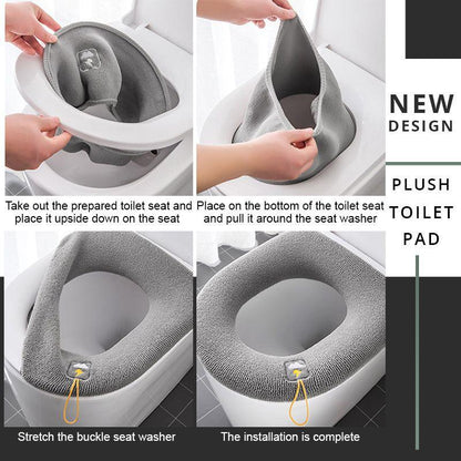 ✨Kjøp 1 og få 1 gratis🚽Plysj toalettsetetrekk