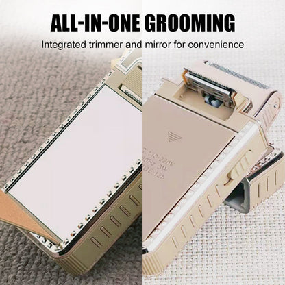 Bærbar elektrisk barbermaskin for menn