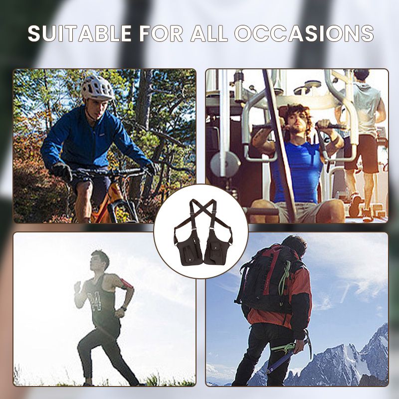 49 % Rabatt 🎒 Herre Anti-tyveri Multi-lomme Dobbel skulder Taktil Bag