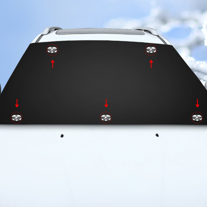 Magnetisk snødekke for frontrute hele året