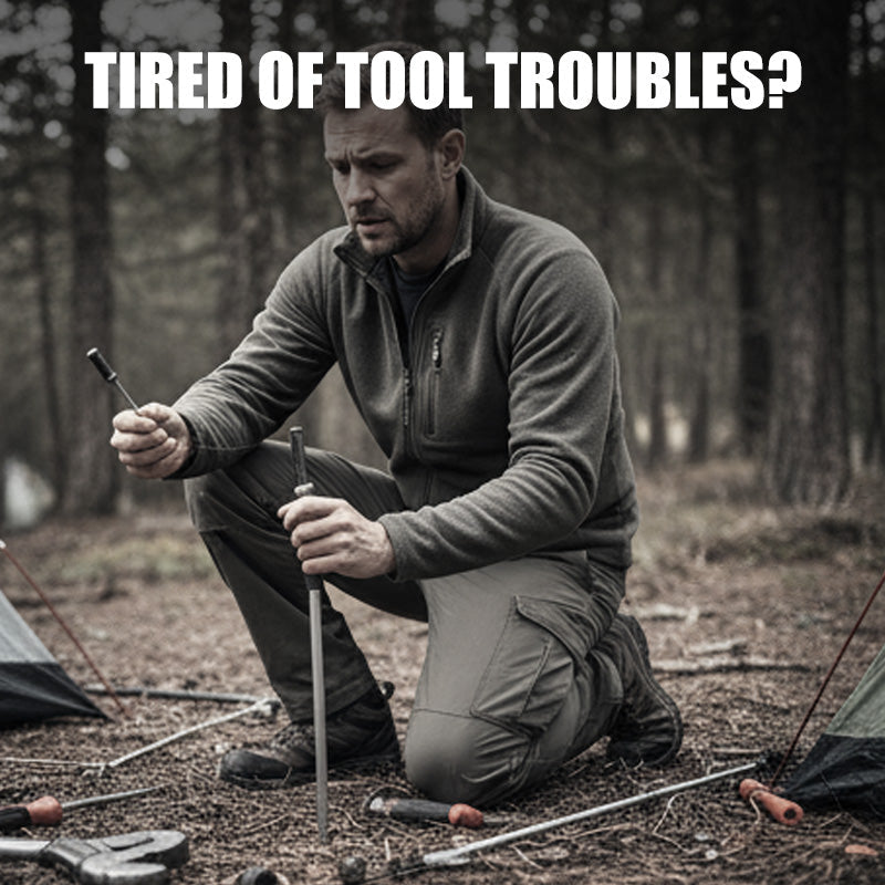 12-i-1 sammenleggbar multiverktøytang i rustfritt stål