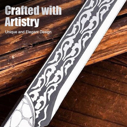 Multifunksjonell Full-Tang-kniv med slire