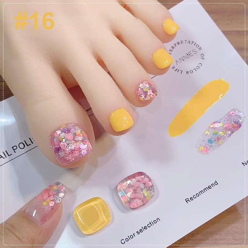 Black Friday-salg Mote glitter tofarget neglelakk-kombinasjonssett