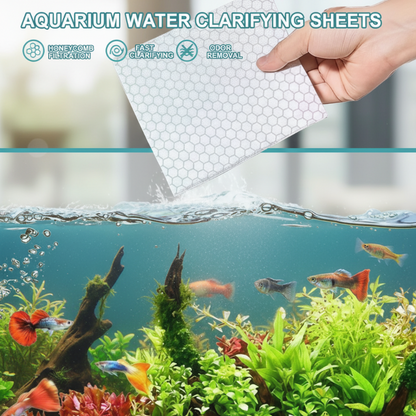🐠 48% RABATT – Akvarieklarnende ark – honningkakestruktur – klart vann på 24 timer – fra kun 0,76 kr/ark