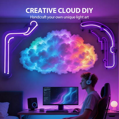 ⏳Begrenset tidsbegrenset 48 % rabatt⏰DIY USB-drevet tordensky LED-lysdekorasjon🌈☁️
