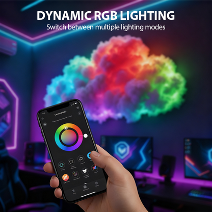 ⏳Begrenset tidsbegrenset 48 % rabatt⏰DIY USB-drevet tordensky LED-lysdekorasjon🌈☁️
