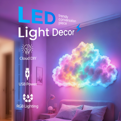 ⏳Begrenset tidsbegrenset 48 % rabatt⏰DIY USB-drevet tordensky LED-lysdekorasjon🌈☁️