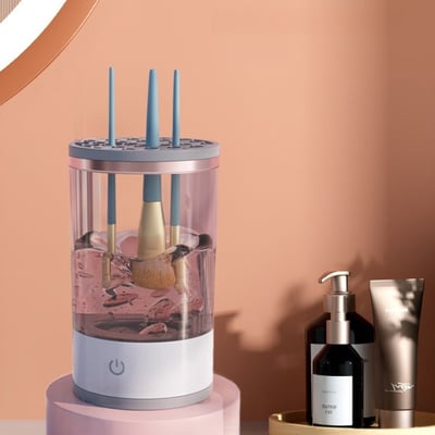 💖 48 % RABATT! ✨ Elektrisk sminkekostrenser – 3-minutters dyprens, bærbar og stillegående, USB-oppladbar, perfekt for reise og hjemmebruk 🌸🚿