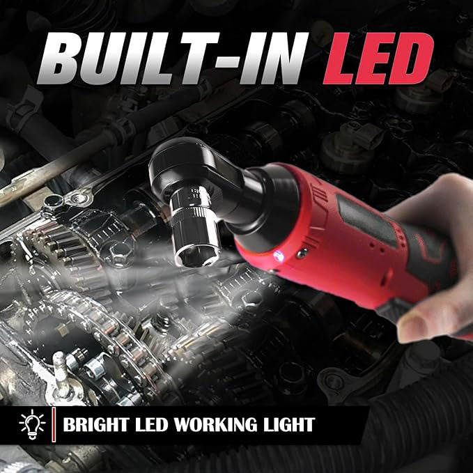 Black Friday-salg Batteridrevet elektrisk skrallenøkkelsett