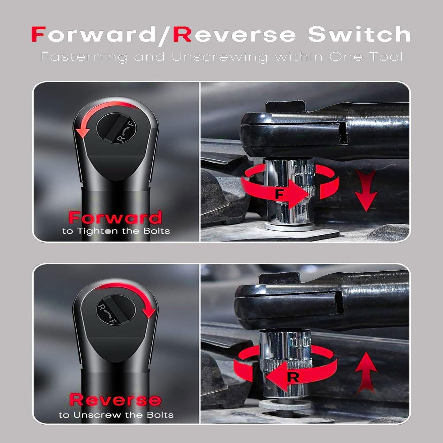 Black Friday-salg Batteridrevet elektrisk skrallenøkkelsett