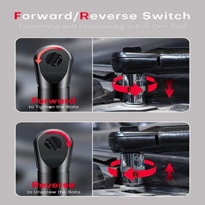 Black Friday-salg Batteridrevet elektrisk skrallenøkkelsett