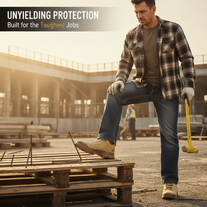 🎄Julekampanje Punkteringssikre arbeidssko for menn