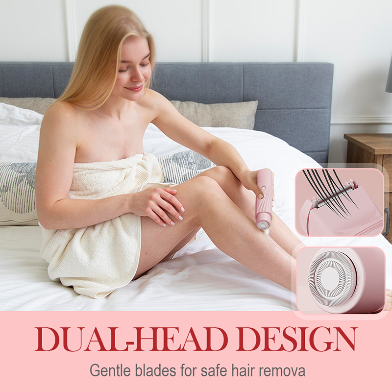 🎄 Juletilbud!🎄Bærbar elektrisk epilator med to hoder