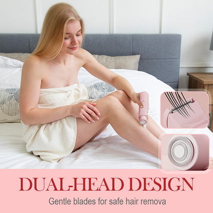 🎄 Juletilbud!🎄Bærbar elektrisk epilator med to hoder