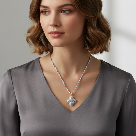 🖤Black Friday-topper!✨"Lucky Charm" Aporro Firkløver-anheng | En talisman full av stjernelys