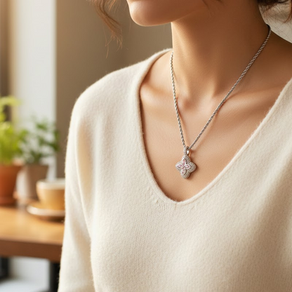 🖤Black Friday-topper!✨"Lucky Charm" Aporro Firkløver-anheng | En talisman full av stjernelys