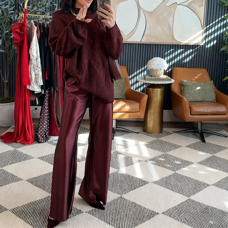 🔥Black Friday-salg 🎁 2-delt sett med damegenser og -bukser