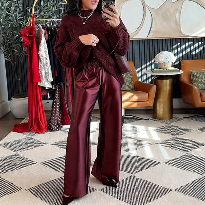 🔥Black Friday-salg 🎁 2-delt sett med damegenser og -bukser