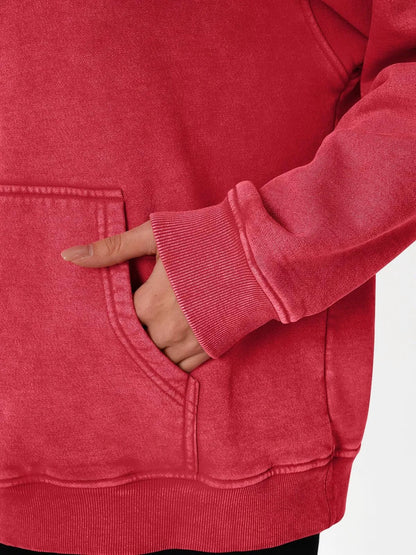 🔥SISTE DAGS SALG 48% RABATT!!💥🎁Dame Acid Wash Hettegenser Oversized Langermet Høstmote Gensere