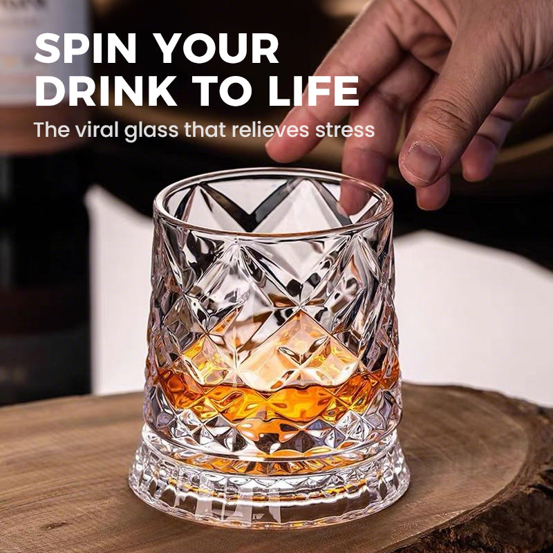 🥛💎Nyttårstilbud 48 % rabatt! ✨🔥 360° roterende whiskyglass