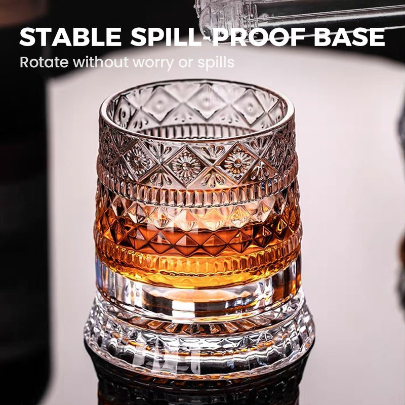 🥛💎Nyttårstilbud 48 % rabatt! ✨🔥 360° roterende whiskyglass