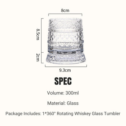 🥛💎Nyttårstilbud 48 % rabatt! ✨🔥 360° roterende whiskyglass